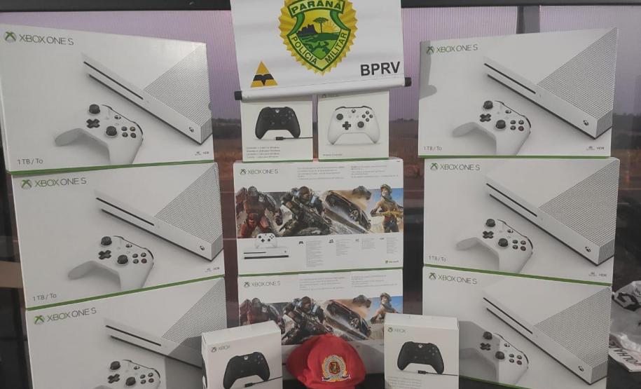 BPRv apreende diversos produtos contrabandeados em situações distintas, no Oeste e no Norte do estado