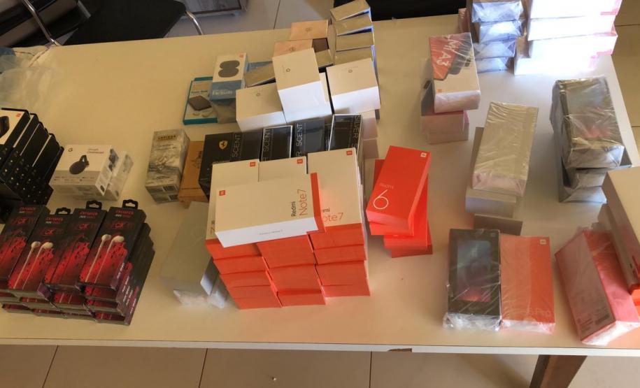 Celulares e produtos eletrônicos são apreendidos em Mandaguari pelo BPRv