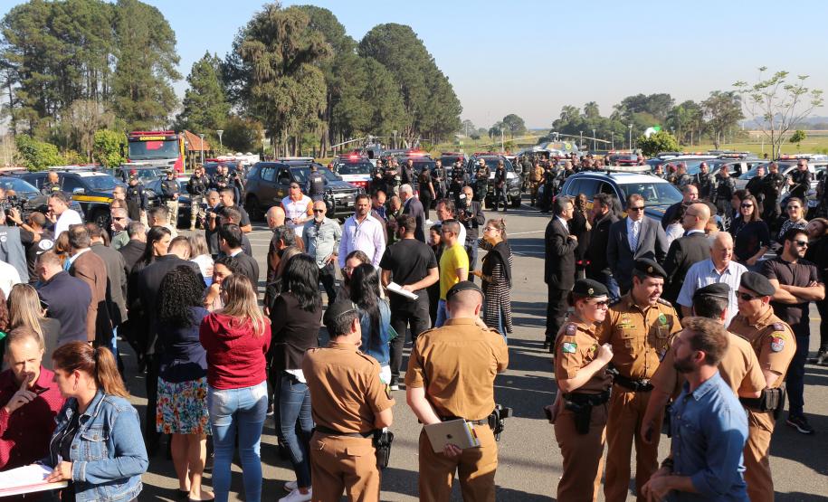 Comando da PM participa de lançamento do projeto Em Frente Brasil, em São José dos Pinhais
