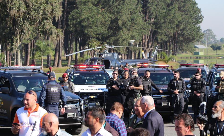 Comando da PM participa de lançamento do projeto Em Frente Brasil, em São José dos Pinhais