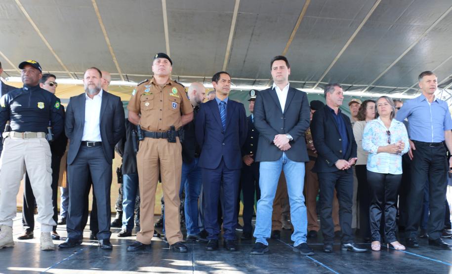 Comando da PM participa de lançamento do projeto Em Frente Brasil, em São José dos Pinhais