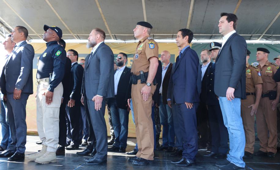 Comando da PM participa de lançamento do projeto Em Frente Brasil, em São José dos Pinhais