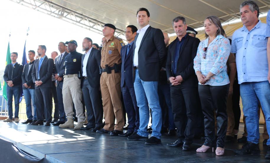 Comando da PM participa de lançamento do projeto Em Frente Brasil, em São José dos Pinhais