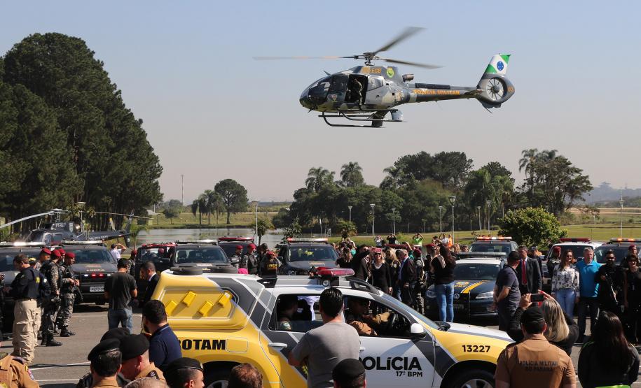 Comando da PM participa de lançamento do projeto Em Frente Brasil, em São José dos Pinhais