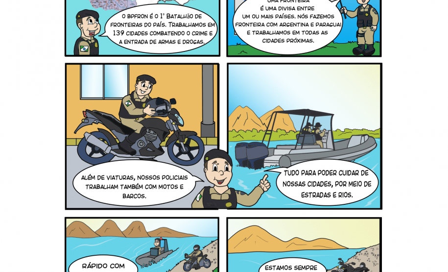 Revista em quadrinhos “Fronteirinha” é lançada pelo BPFron durante “Café com a Comunidade” em Marechal Cândido Rondon (PR)