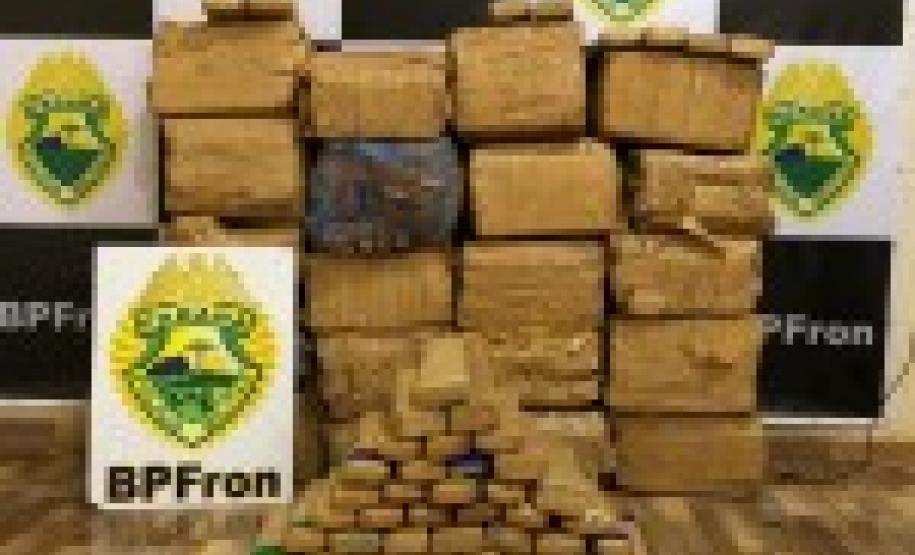 Mais de 300 quilos de maconha são apreendidos pelo BPFron no Oeste do estado
