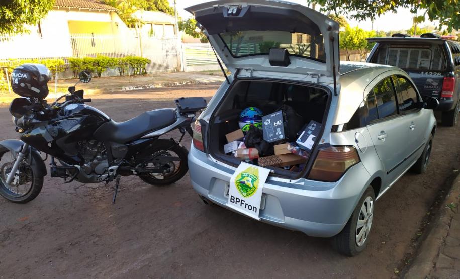 Apreensões de contrabando são feitas pelo BPFron após abordagens de rotina no Interior do Paraná