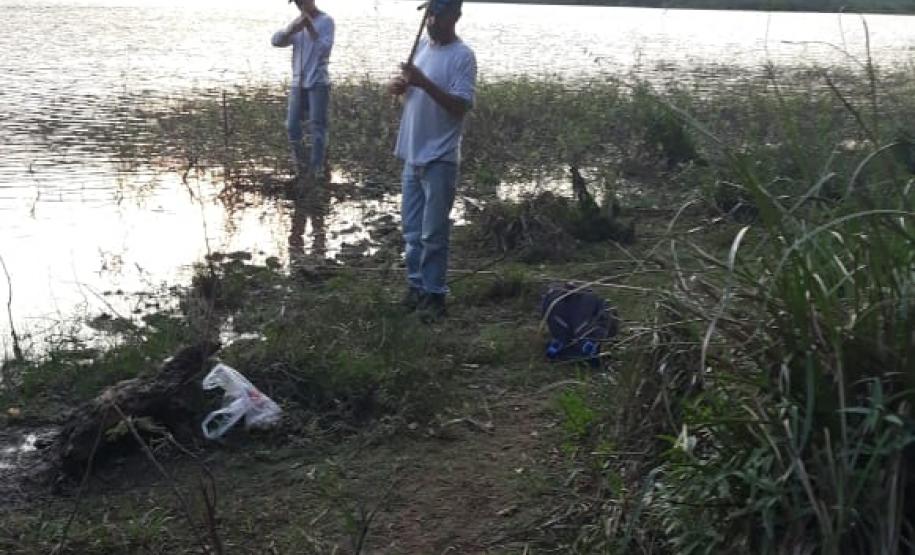 Polícia Ambiental flagra pesca irregular e encaminha quatro envolvidos à delegacia em Luiziana (PR), no Noroeste do estado