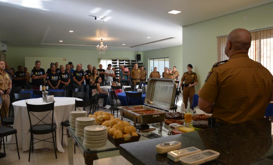5º Batalhão promove café da manhã com policiais da Reserva Remunerada em Londrina (PR)