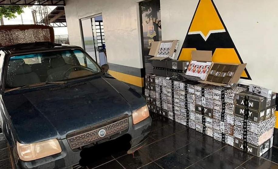 BPRv apreende R$ 48 mil em maços de cigarro contrabandeados