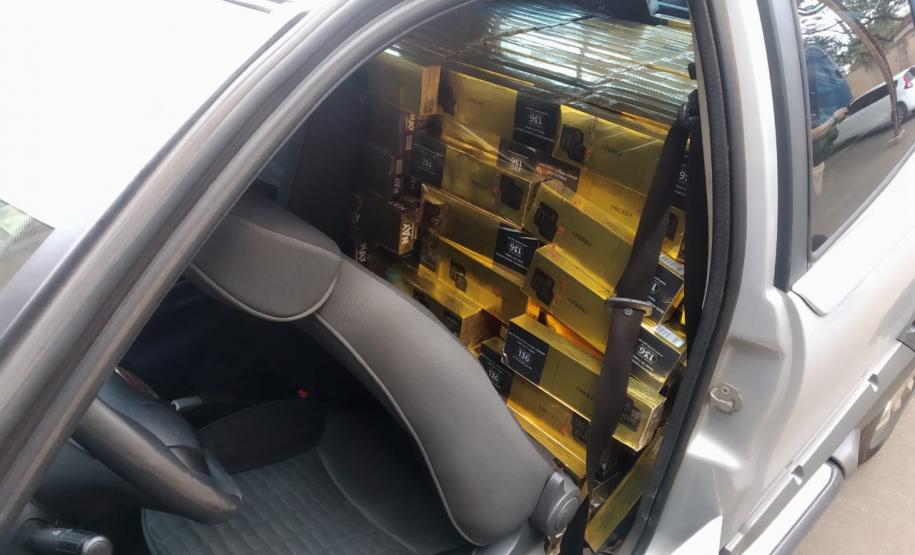 Polícia Rodoviária Estadual apreende 714 caixas de essência de narguilé no Oeste do estado