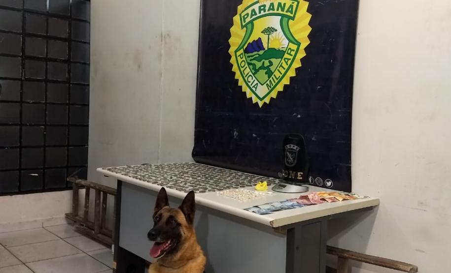 Mais de 300 poções de drogas e uma pistola são apreendidas pela RONE em Curitiba