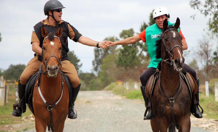 Regimento de Polícia Montada (RPMon) sedia o 2º Campeonato Paranaense de Paraenduro, no Haras da PM em Pinhais