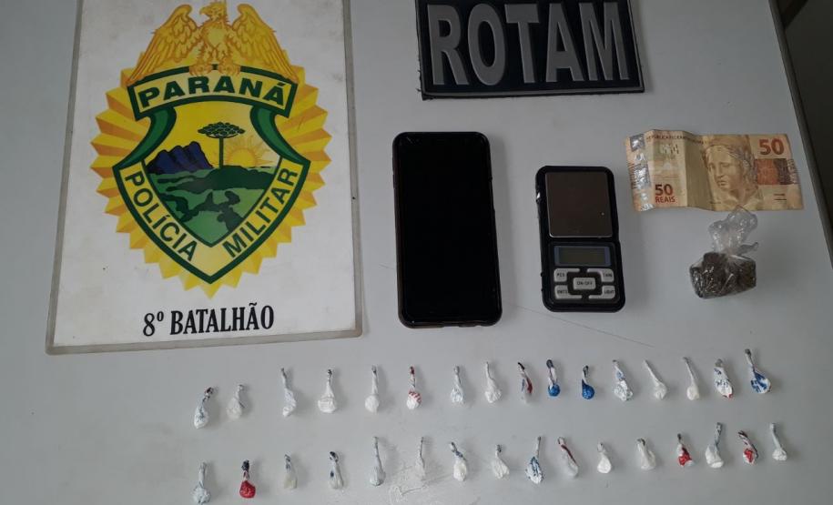 Mais um ponto de tráfico é fechado pela PM no Interior do Estado; desta vez, ação policial foi registrada em Paranavaí (PR)