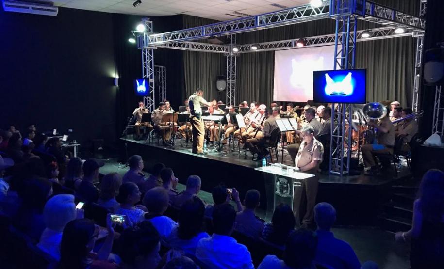 Banda de música da PM se apresenta no Noroeste do estado e encerra as comemorações dos 165 anos da PM do 7º BPM
