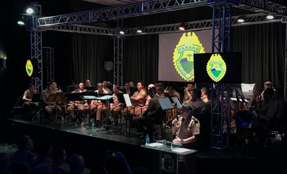 Banda de música da PM se apresenta no Noroeste do estado e encerra as comemorações dos 165 anos da PM do 7º BPM