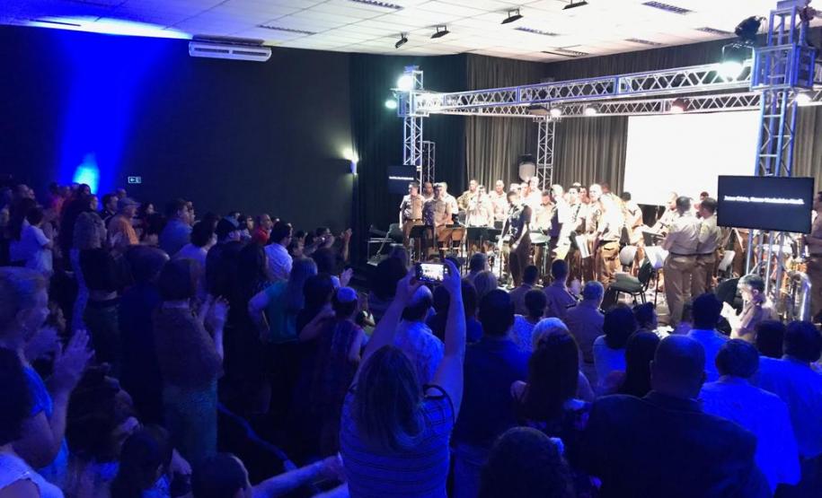 Banda de música da PM se apresenta no Noroeste do estado e encerra as comemorações dos 165 anos da PM do 7º BPM