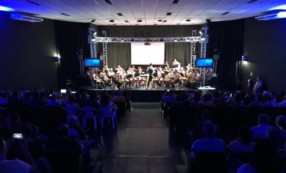 Banda de música da PM se apresenta no Noroeste do estado e encerra as comemorações dos 165 anos da PM do 7º BPM