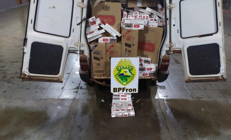 BPFron apreende carga de cigarros contrabandeados no Oeste do estado