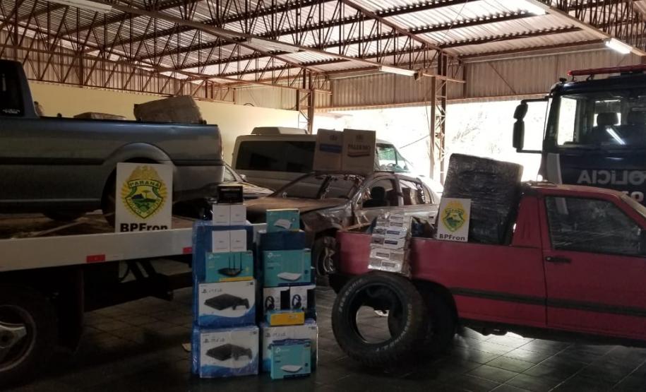 Em situações distintas, BPFron apreende 33 mil pacotes de cigarros e causa prejuízo de R$ 1,5 milhões aos contrabandistas no Oeste do estado