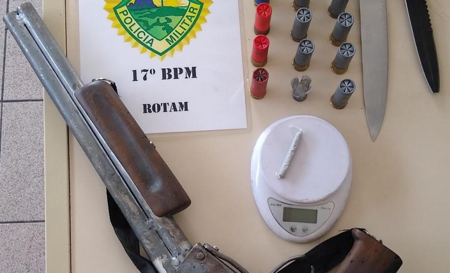 PM apreende arma de fogo e munições durante a XXIII Operação União em Araucária, na RMC