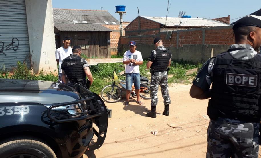 PM apreende arma de fogo e munições durante a XXIII Operação União em Araucária, na RMC