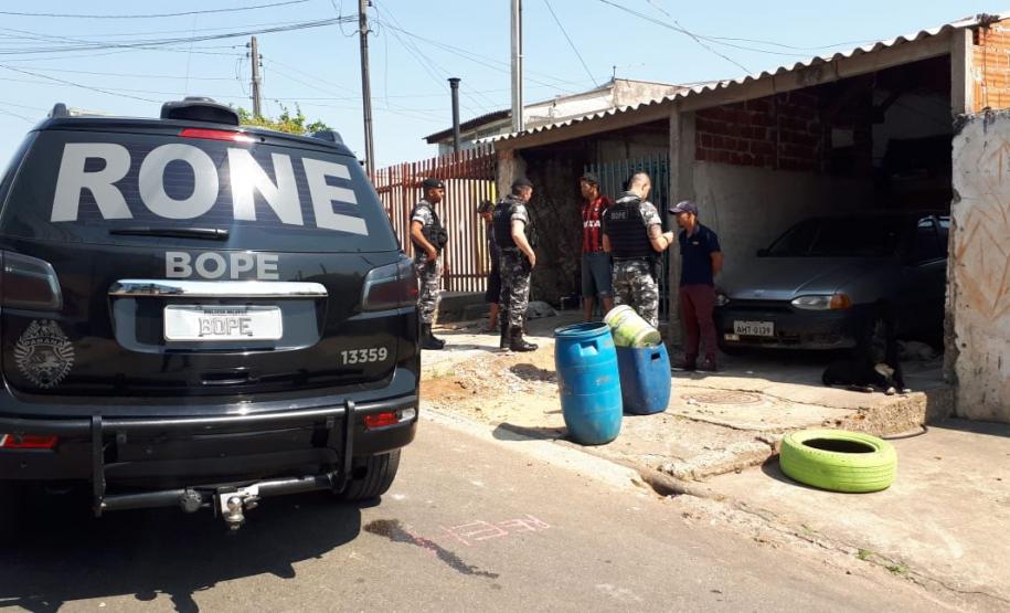 PM apreende arma de fogo e munições durante a XXIII Operação União em Araucária, na RMC