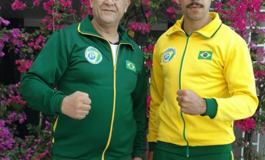 Integrantes da PM representam seleção brasileira em mundial de karatê em Fortaleza (PR)