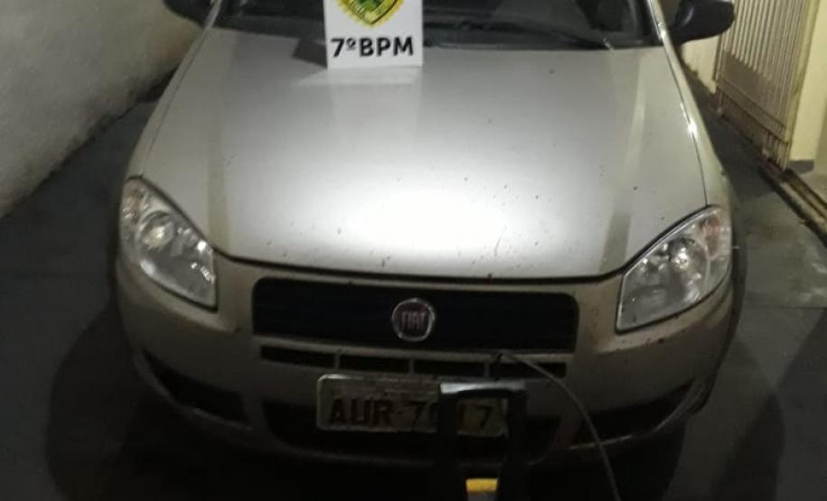 Veículos recuperados e dois rapazes presos marcam domingo de atividades do 7º BPM, no interior do Estado