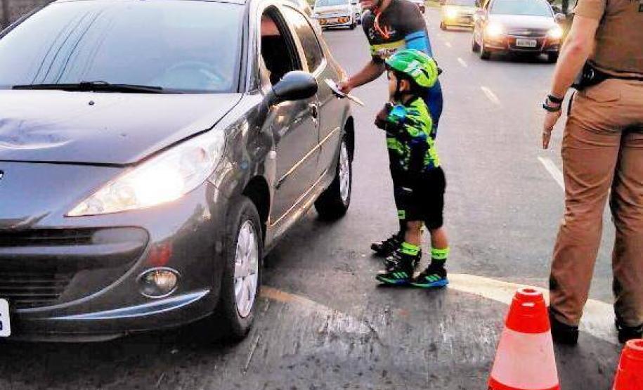 Em Cianorte, PM promove diversas ações durante a Semana Nacional do Trânsito
