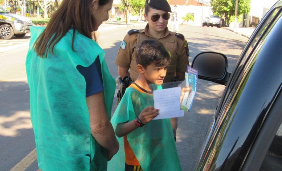 Em Cianorte, PM promove diversas ações durante a Semana Nacional do Trânsito