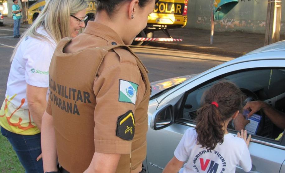 Em Cianorte, PM promove diversas ações durante a Semana Nacional do Trânsito