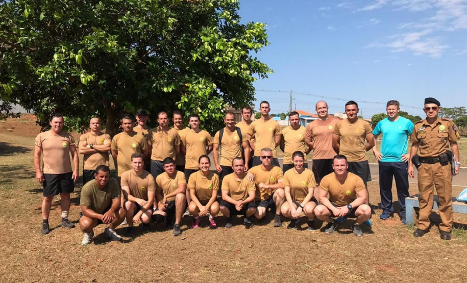 PM realiza trabalho de educação e manutenção física para a unidade em Cruzeiro do Oeste