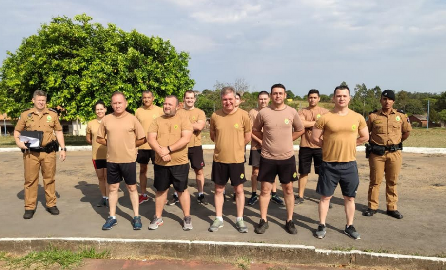 PM realiza trabalho de educação e manutenção física para a unidade em Cruzeiro do Oeste