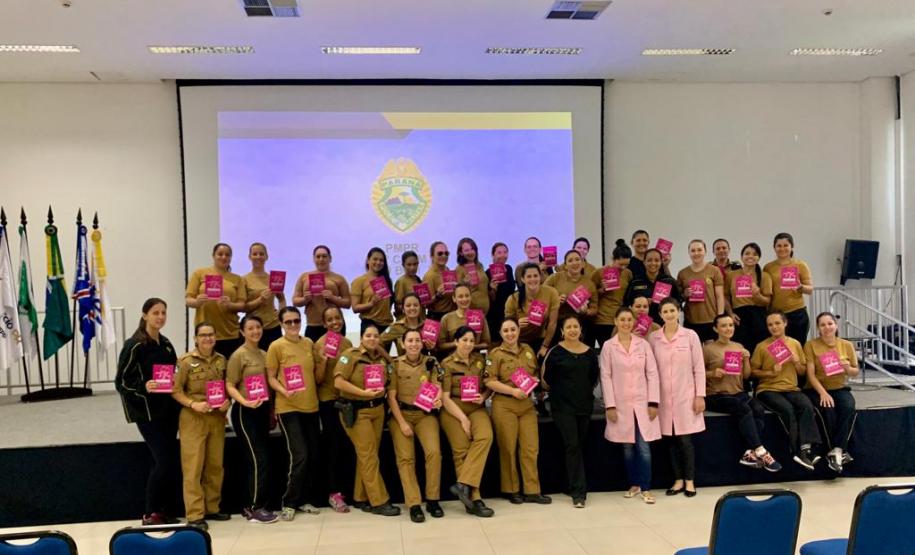 Outubro Rosa reúne policiais militares do 9º BPM no Litoral do Estado