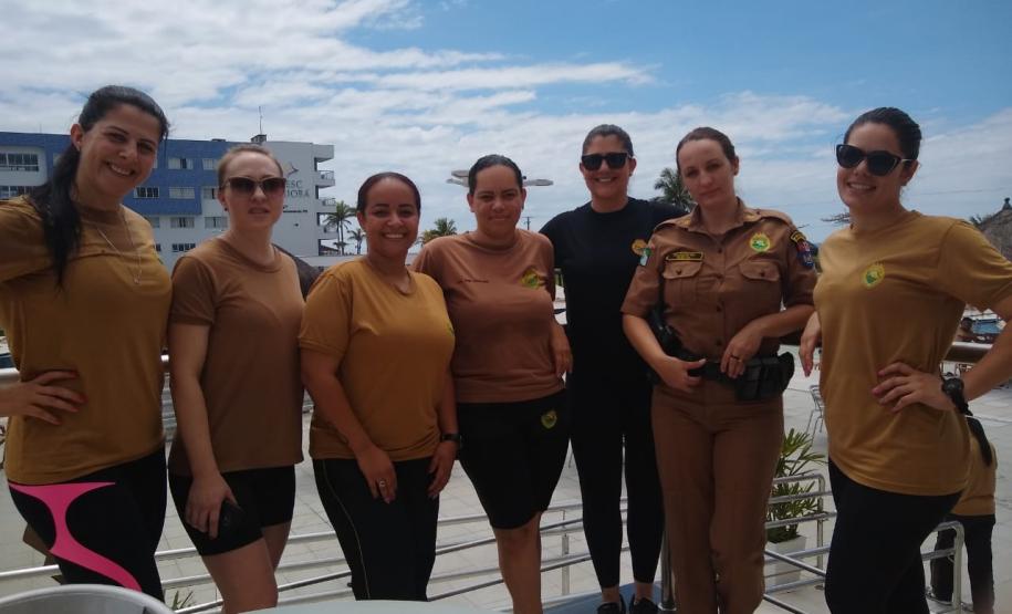 Outubro Rosa reúne policiais militares do 9º BPM no Litoral do Estado