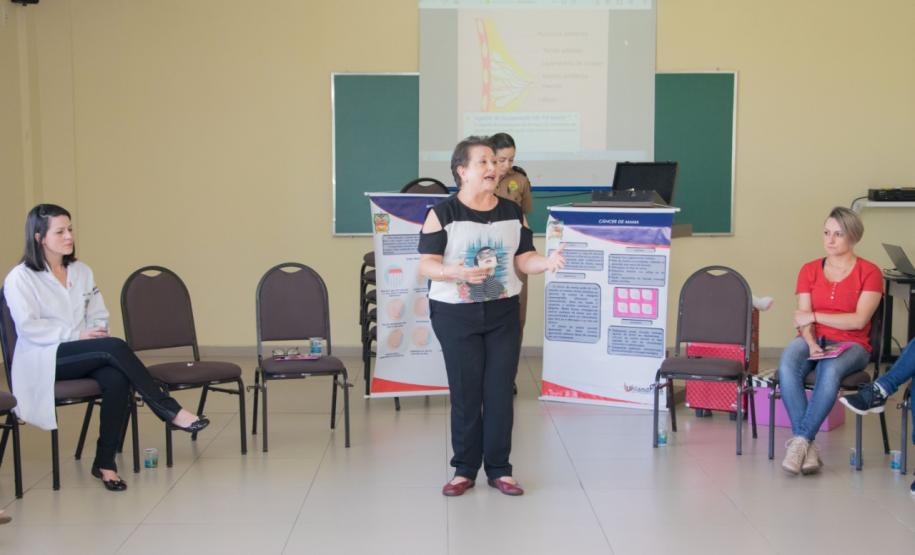 Palestra de conscientização ao câncer de mama é realizado na sede do 17° Batalhão em São José dos Pinhais (RMC)