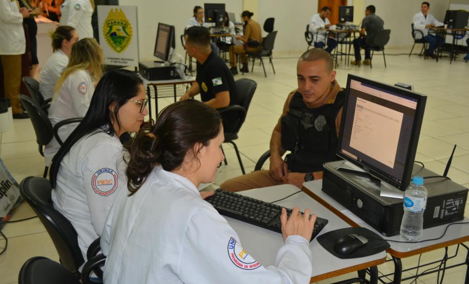 Batalhão da PM de Maringá e Colorado (PR) promove a V Ação de Saúde Preventiva para os policiais da unidade