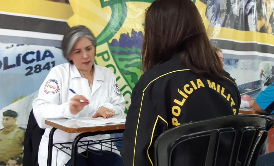 Batalhão da PM de Maringá e Colorado (PR) promove a V Ação de Saúde Preventiva para os policiais da unidade