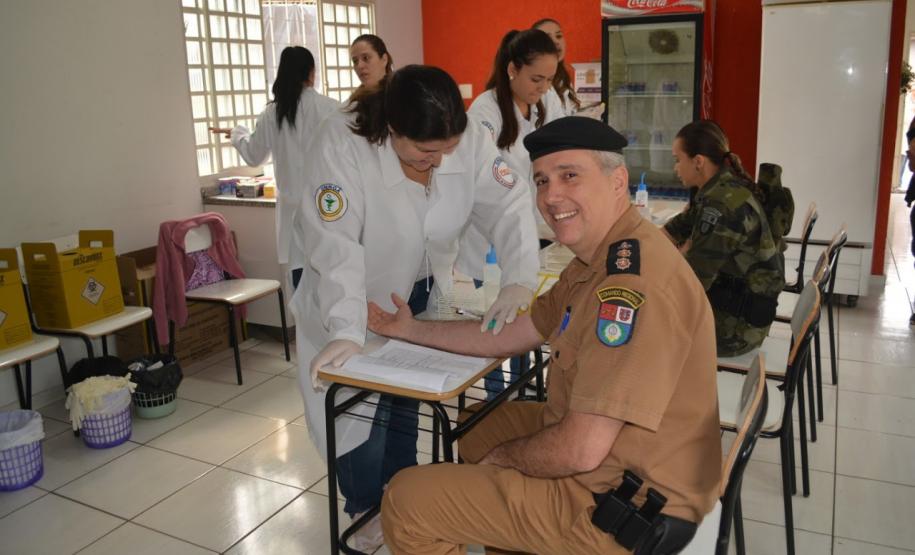 Batalhão da PM de Maringá e Colorado (PR) promove a V Ação de Saúde Preventiva para os policiais da unidade