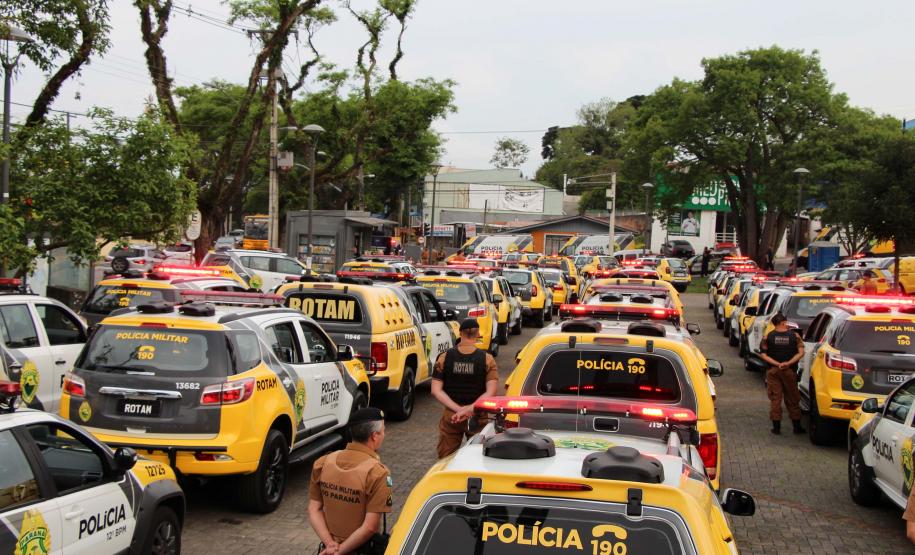 Operação Todos Por Um II reforça o policiamento da região central de Curitiba com a participação de 240 policiais militares