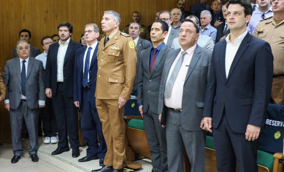 Solenidade marca troca de comando do BPRv em Curitiba, na Capital do estado