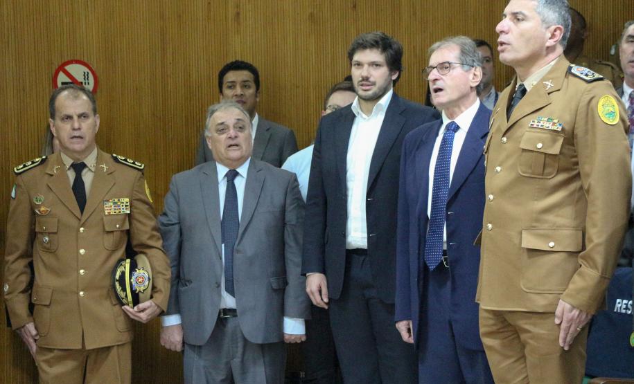 Solenidade marca troca de comando do BPRv em Curitiba, na Capital do estado