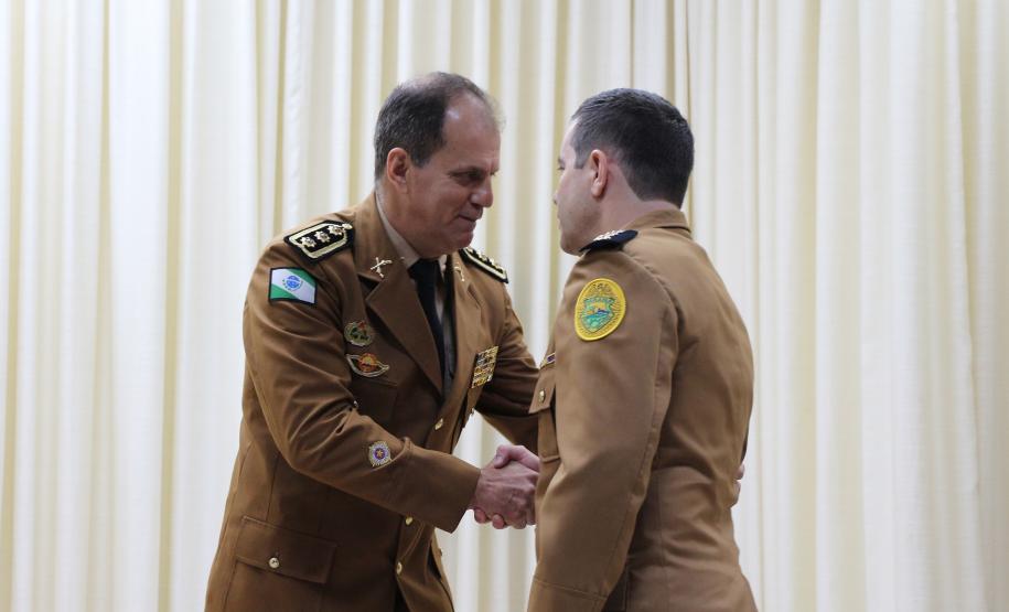 Solenidade marca troca de comando do BPRv em Curitiba, na Capital do estado