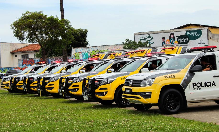 Mais de 240 policiais militares estão atuando na 2ª fase da Operação Todos Por um no bairro Cidade Industrial de Curitiba (CIC)