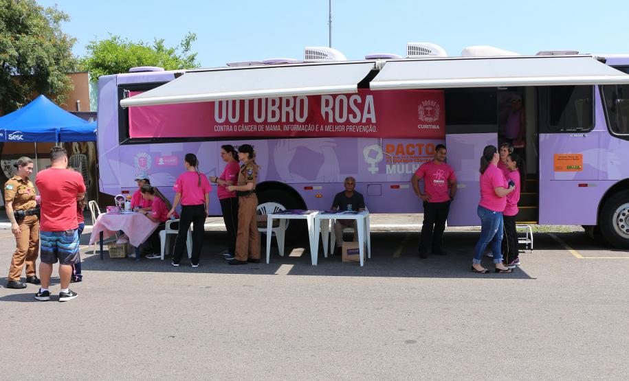 Batalhão da PM promove manhã com informações e exames para policiais femininas de Curitiba