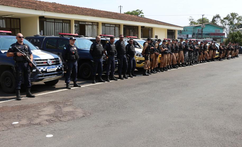 Operação Integrada entre Polícia Militar, Força Nacional e Guarda Municipal coloca mais de 100 policiais nas ruas de São José dos Pinhais