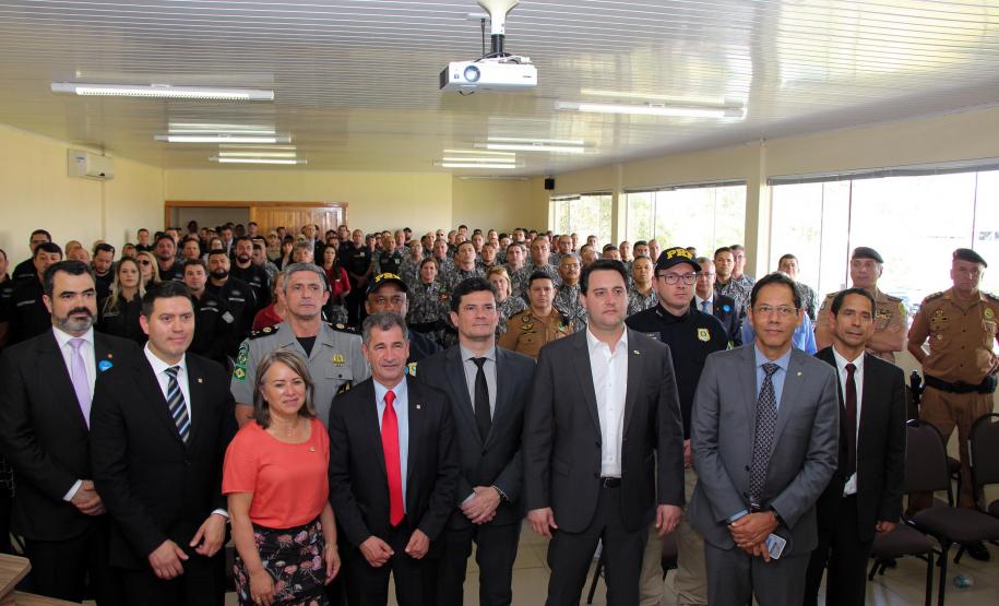 Agenda do ministro Sérgio Moro é acompanhada pelo Comando-Geral da PM, em São José dos Pinhais
