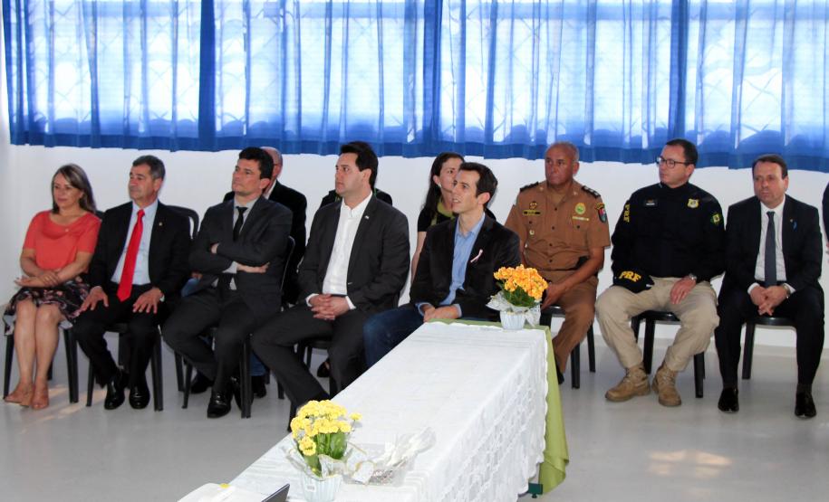 Agenda do ministro Sérgio Moro é acompanhada pelo Comando-Geral da PM, em São José dos Pinhais