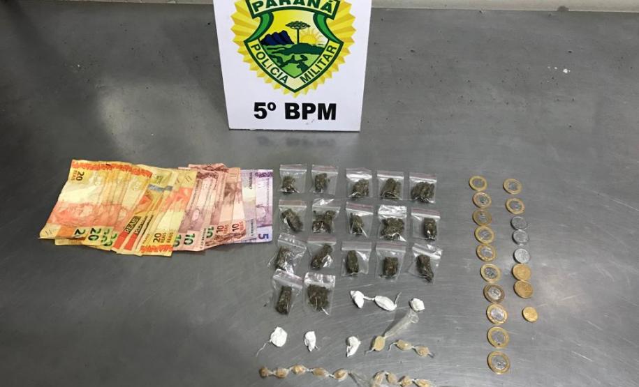 PM encaminha adolescente e prende homem por tráfico de drogas em Cambé (PR)
